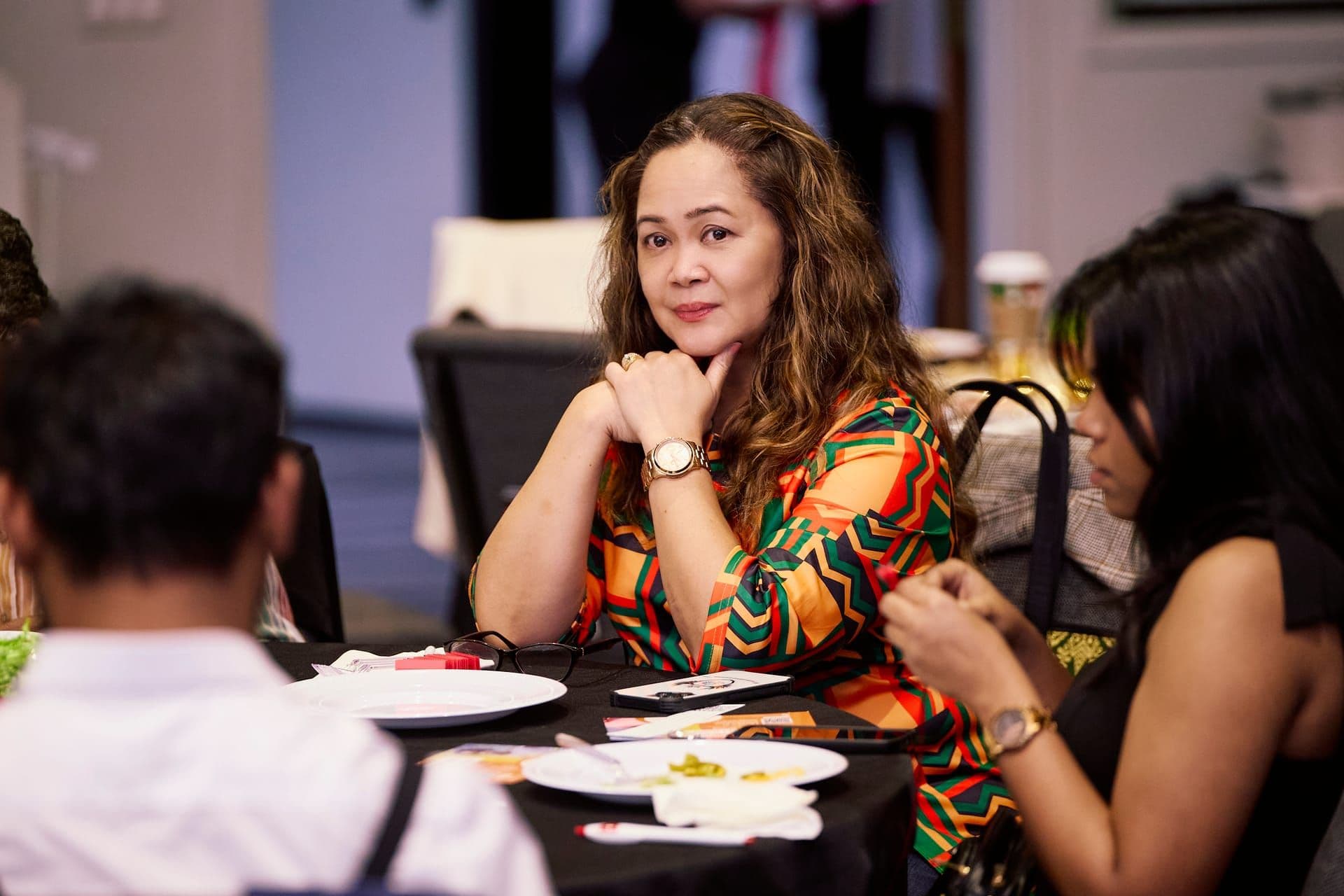 Gala attendee at a New Vision for Africa event