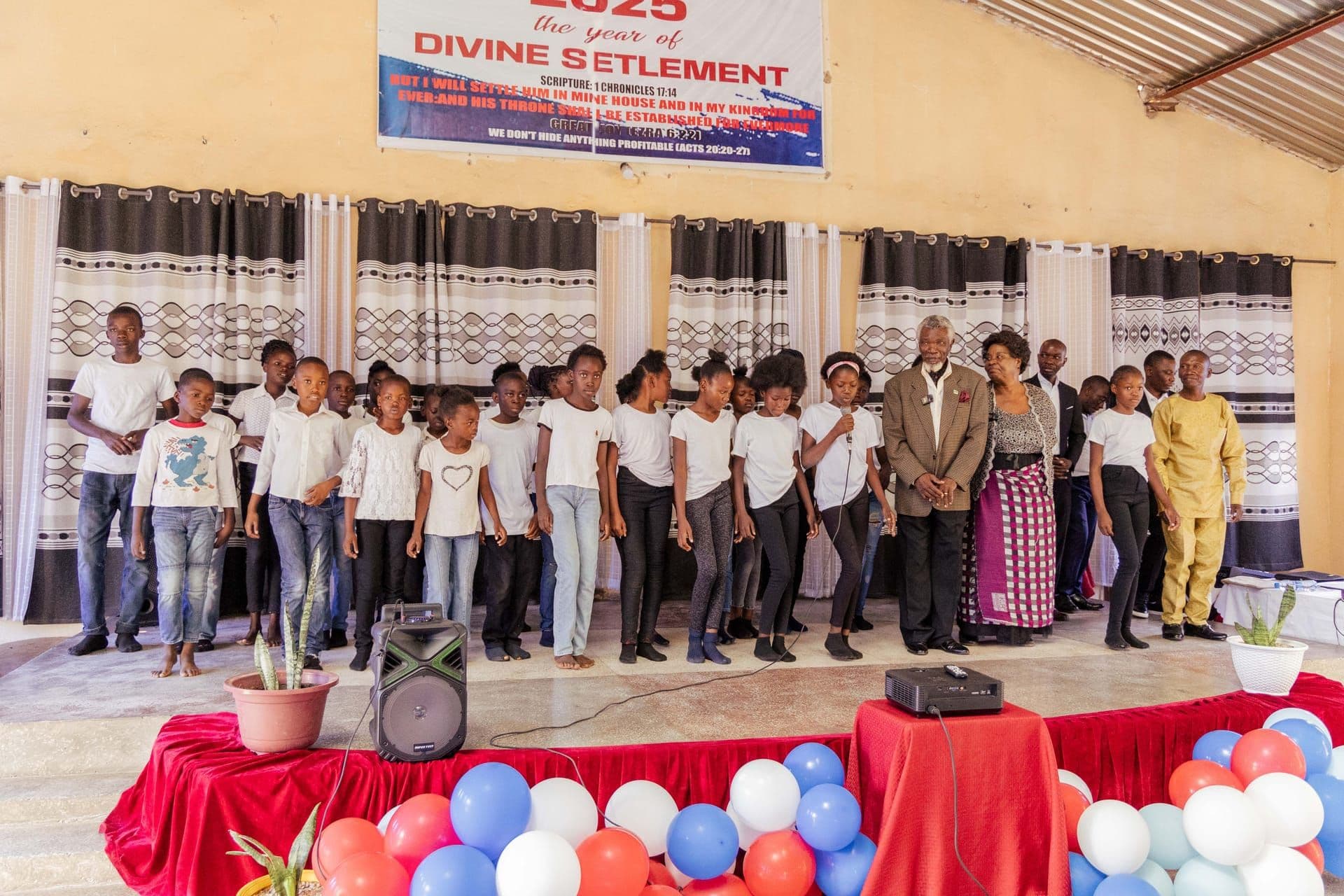 Community members gathered together at a New Vision for Africa event